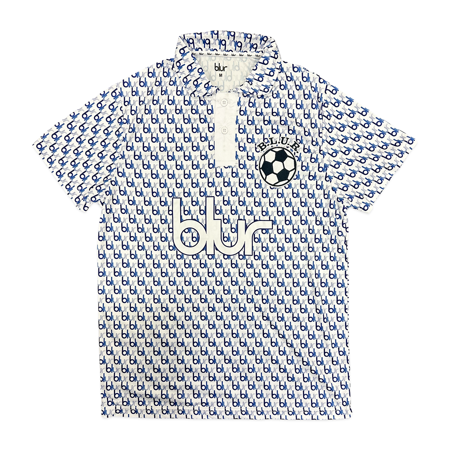 Blur Football Shirt White