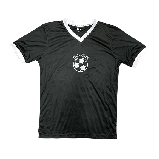 Football V-Neck T-Shirt Black