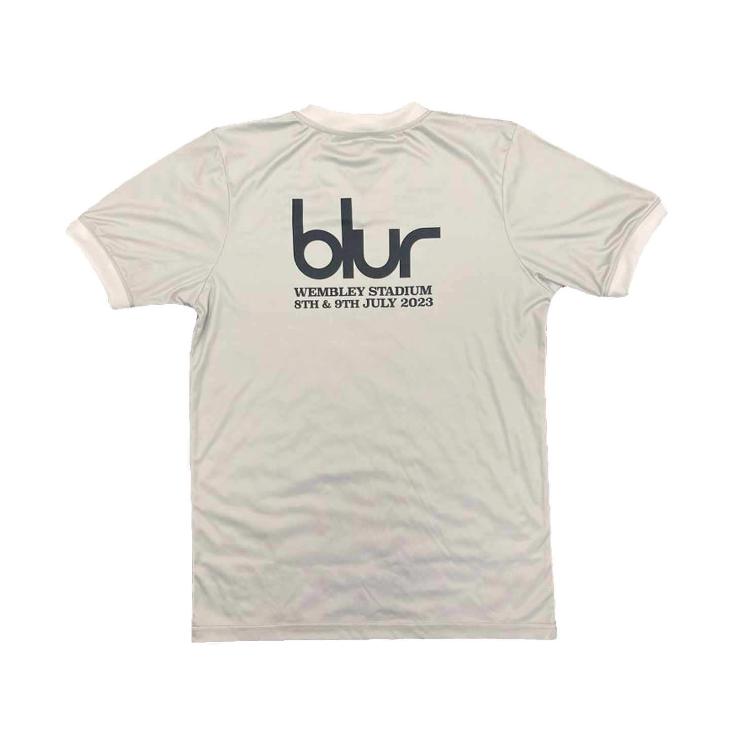 Wembley Football V-Neck T-Shirt Silver