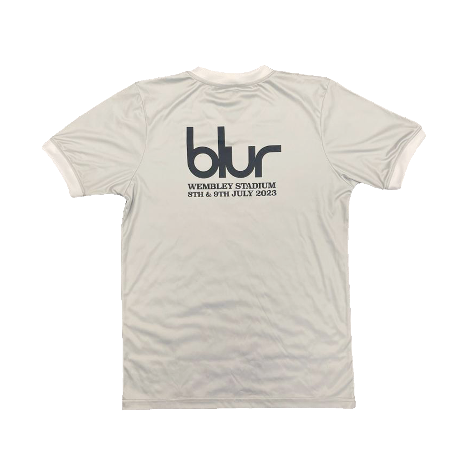 Wembley Football V-Neck T-Shirt Silver