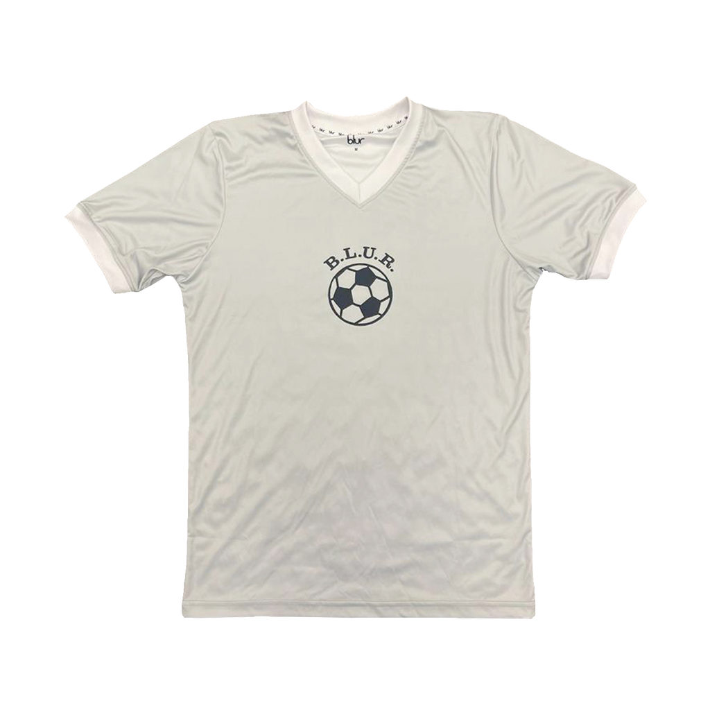 Football V-Neck T-Shirt Silver