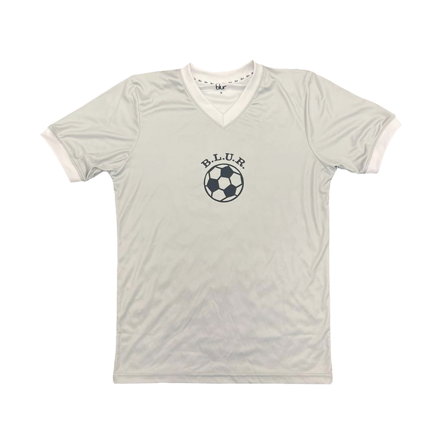 Football V-Neck T-Shirt Silver