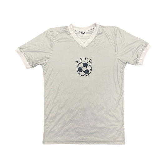 Football V-Neck T-Shirt Silver