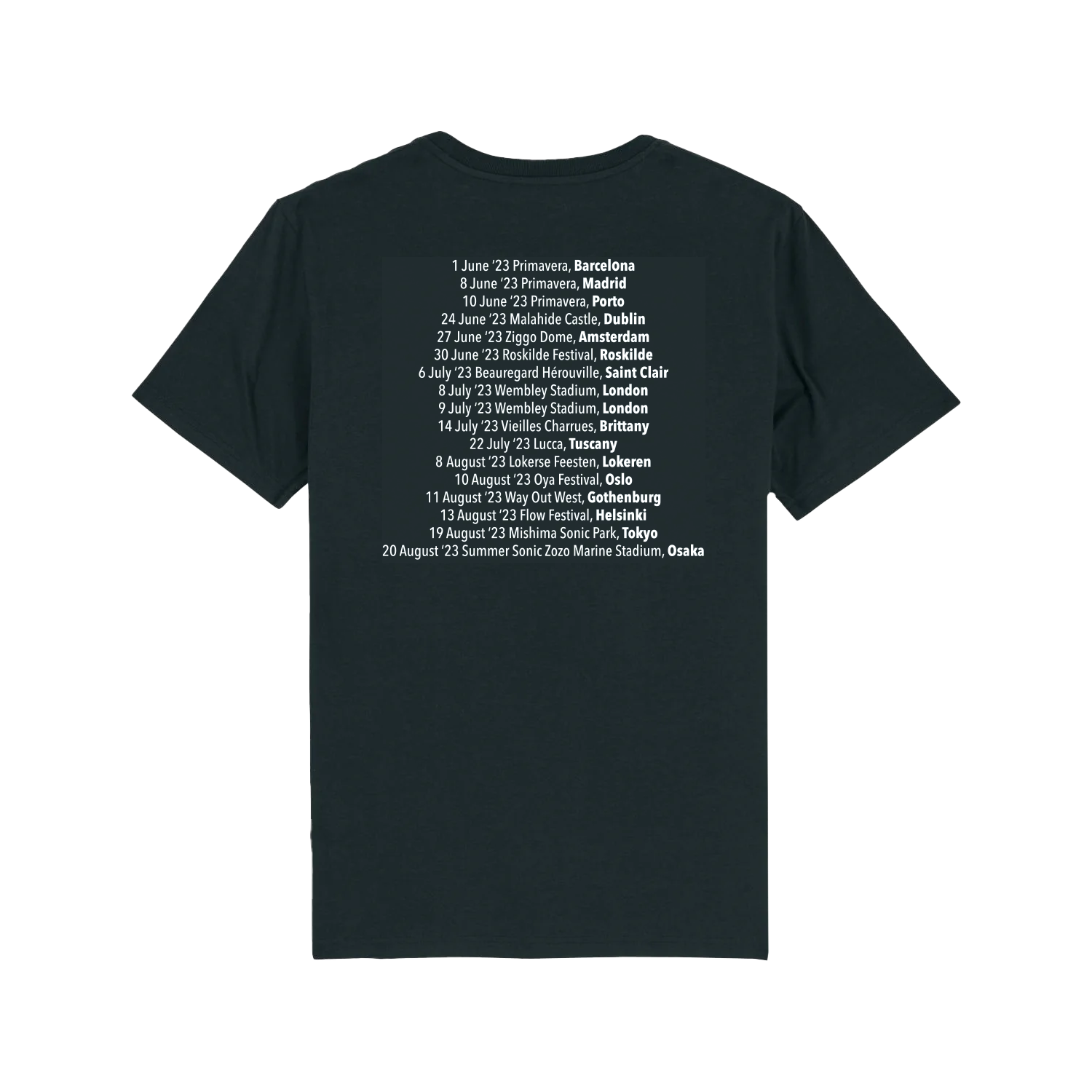 Blur 2023 Tour T-Shirt Black