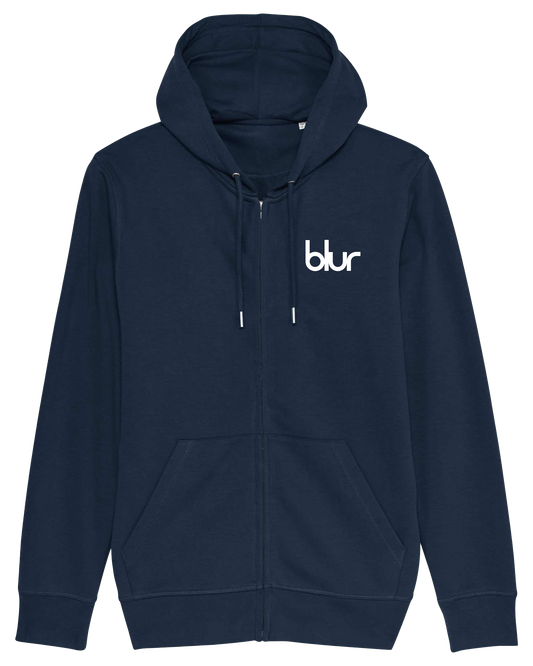 Blur Logo Zip Hoodie
