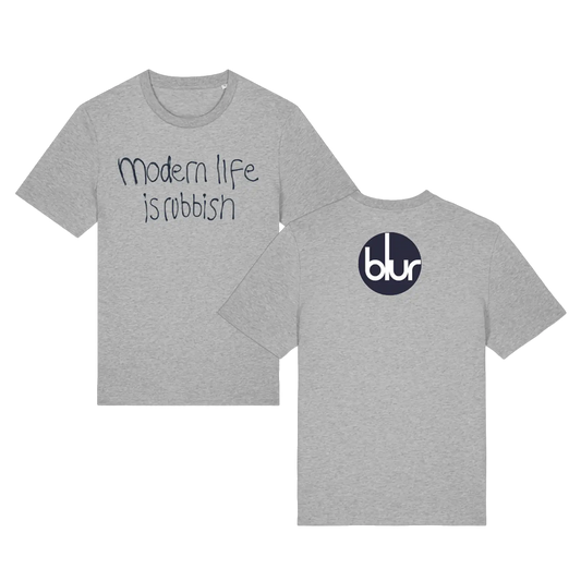 Modern Life Is Rubbish Logo T-shirt Grey