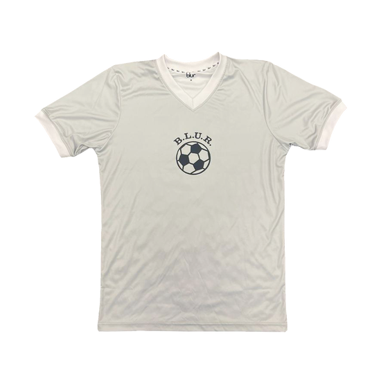 Football V-Neck T-Shirt Silver