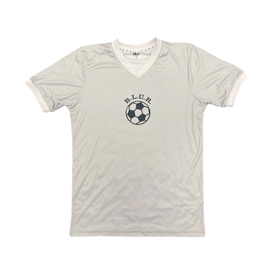 Wembley Football V-Neck T-Shirt Silver