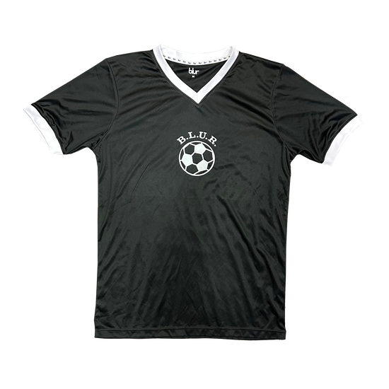 Football V-Neck T-Shirt Black